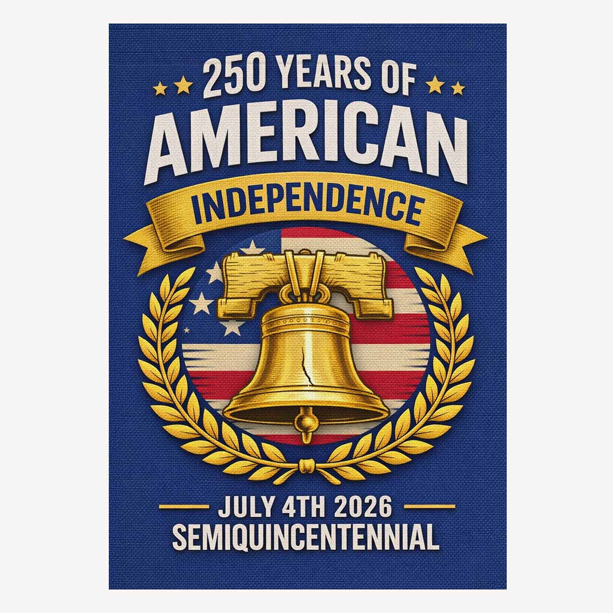 July 4th 2026 House Flag ΓÇô 250 Years American Independence Decor