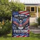 America 250 Garden Flag – 250 Years of Freedom 1776–2026 Patriotic Eagle