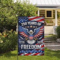 America 250 Garden Flag – 250 Years of Freedom 1776–2026 Patriotic Eagle