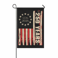 America 250 Garden Flag – Vintage 1776–2026 Patriotic Betsy Ross 250 Years
