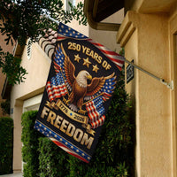 America 250 Patriotic Eagle House Flag USA 1776-2026 Freedom Flag