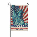 USA 250 Years Garden Flag Patriotic Statue of Liberty Independence Decor
