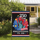 America 250 Garden Flag – Semiquincentennial 250 Years Statue of Liberty 1776–2026