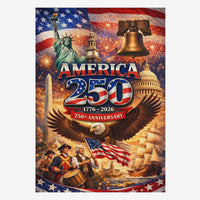 America 250 House Flag – 250th Anniversary Patriotic Celebration 1776–2026