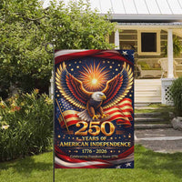 250 Years of American Independence Garden Flag 1776–2026 Patriotic Eagle USA
