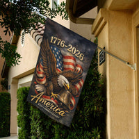 America 250 Garden Flag 1776–2026 Eagle Liberty Bell Patriotic Decor