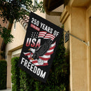 USA 250 Years of Freedom Garden Flag – 1776–2026 Patriotic Decor