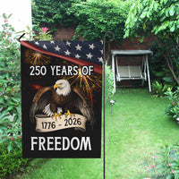 America 250 Garden Flag – 250 Years of Freedom Bald Eagle 1776–2026 Patriotic Decor