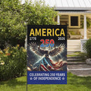 Celebrating 250 Years of Independence Garden Flag – America 250 Patriotic Eagle