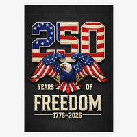 America 250 Patriotic Eagle House Flag 1776-2026 Freedom USA Flag