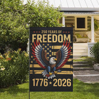 America 250 Patriotic Eagle Garden Flag 1776-2026 Freedom Decor