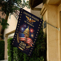 United States of America 250 Years House Flag – Patriotic Capitol Decor