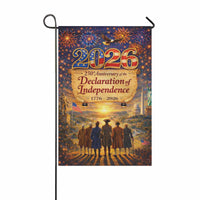 America 250 Garden Flag 2026 Declaration of Independence 1776-2026 Patriotic USA Decor