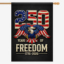 America 250 Patriotic Eagle House Flag 1776-2026 Freedom USA Flag