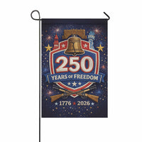 America 250 Garden Flag 1776-2026 Patriotic Liberty Bell 250 Years of Freedom Yard Decor