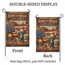 America 250 Garden Flag Home of the Brave Patriotic Farmhouse USA Flag 1776-2026