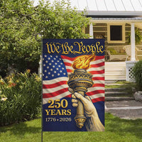 America 250 We The People Garden Flag Patriotic Independence Decor