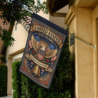 America 250 Patriotic Eagle Liberty Bell Garden Flag Decor