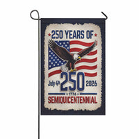 250 Years of America Garden Flag July 4th 1776–2026 Patriotic Decor