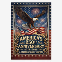 America 250th Anniversary House Flag 1776–2026 Patriotic Banner