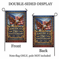 America 250 Garden Flag – America’s 250th Anniversary 1776–2026 Commemorative Eagle