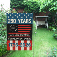 250 Years We The People Garden Flag – America 250 Patriotic Flag 1776–2026