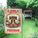America 250 Garden Flag – Independence Day 1776–2026 Liberty Bell Freedom