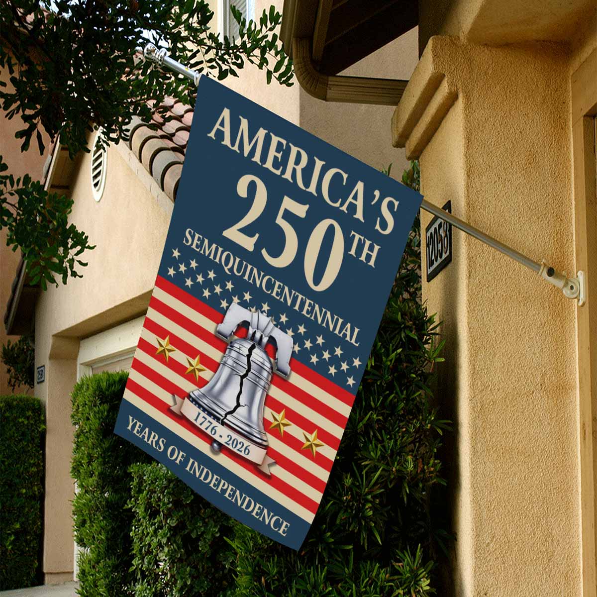 America 250 House Flag – America’s 250th Semiquincentennial Independence Flag