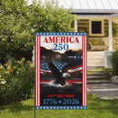 America 250 Garden Flag Patriotic Eagle Fireworks 250th Birthday USA 1776-2026 Independence Decor