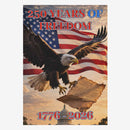 America 250 House Flag ΓÇô 1776ΓÇô2026 Declaration of Independence Anniversary