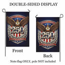 USA 250 Anniversary Garden Flag 1776–2026 Patriotic Eagle Shield Decor