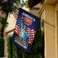 America 250 Garden Flag – 1776–2026 Patriotic Freedom Decor