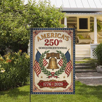 America’s 250th Semiquincentennial Garden Flag 1776–2026 Liberty Bell Decor