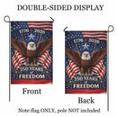 250 Years of Freedom Garden Flag 1776–2026 Patriotic Eagle Decor