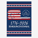 US 250th Anniversary House Flag – 250 Years Semiquincentennial Flag 1776–2026
