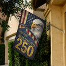 America’s 250 Garden Flag 1776–2026 Patriotic Eagle USA Decor