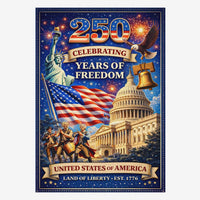 America 250 House Flag – 250 Years of Freedom Patriotic Celebration 1776–2026