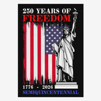 US 250th Anniversary House Flag – 250 Years of Freedom Liberty Flag 1776–2026