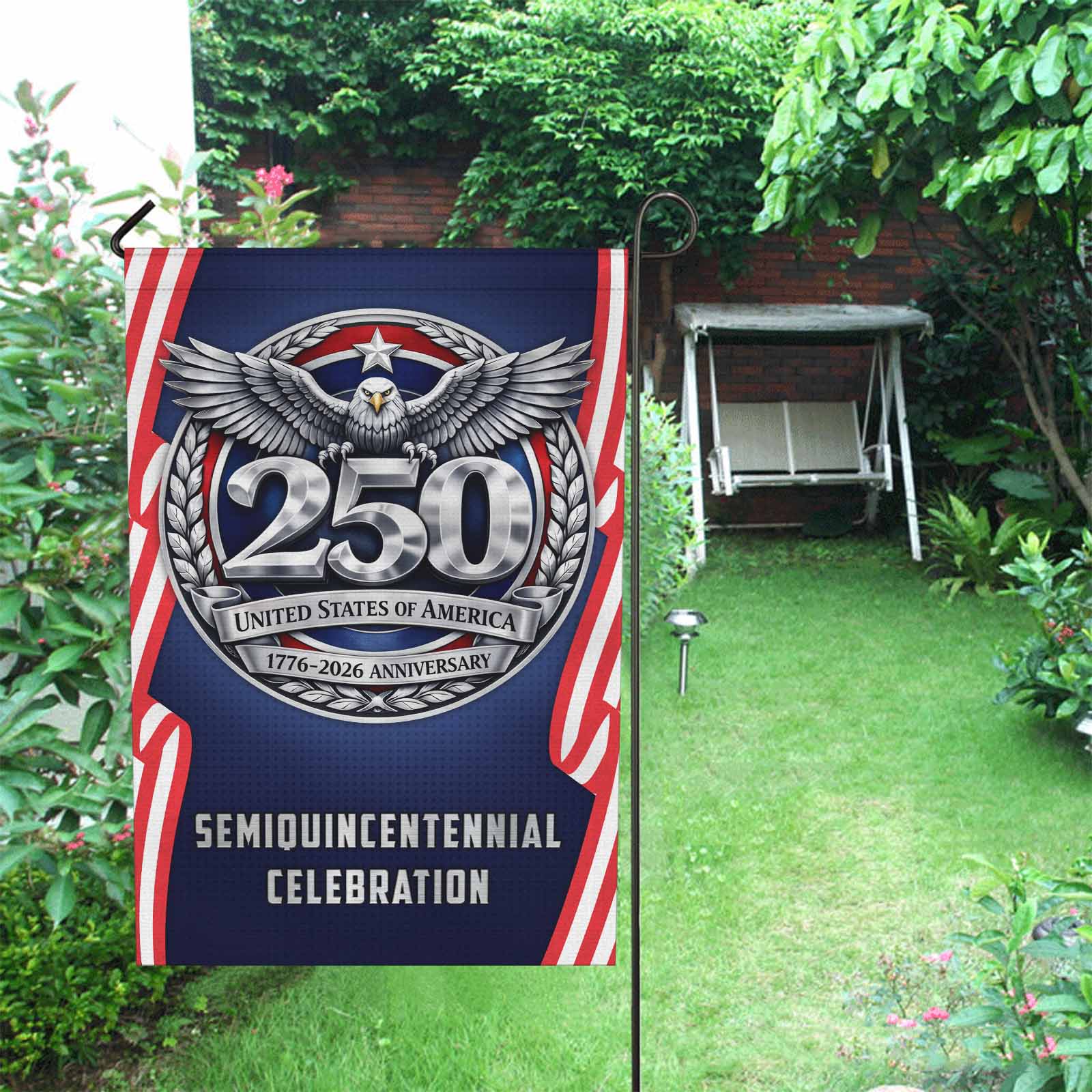 America 250 Garden Flag – United States of America 1776–2026 Anniversary