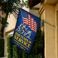 250 Years of Service House Flag ΓÇô 1776ΓÇô2026 Military Honor Flag