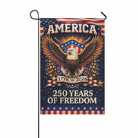 USA 250 Years of Freedom Garden Flag Patriotic Eagle American Flag Decor
