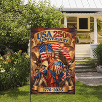 USA 250th Anniversary Patriotic Garden Flag Liberty Eagle 1776-2026