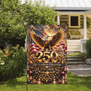 America 250 Years of Freedom Garden Flag 1776–2026