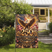 America 250 Years of Freedom Garden Flag 1776–2026