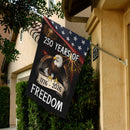 America 250 Garden Flag – 250 Years of Freedom Bald Eagle 1776–2026 Patriotic Decor