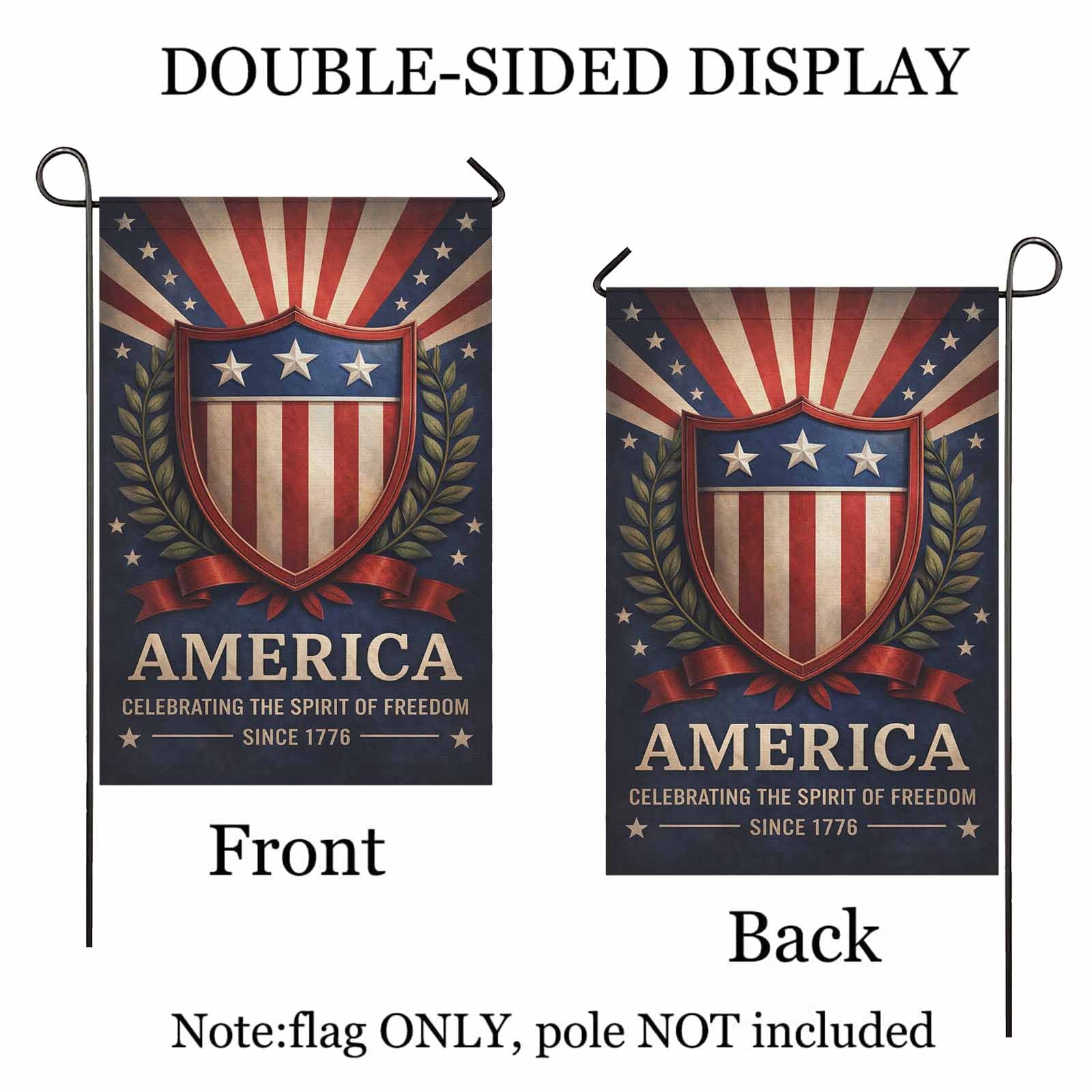 America Since 1776 Garden Flag Celebrating the Spirit of Freedom