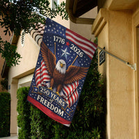 250 Years of Freedom Garden Flag 1776–2026 Patriotic Eagle Decor