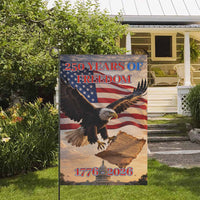 America 250 Garden Flag – 250 Years of Freedom 1776–2026 Declaration Theme