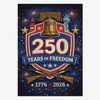 America 250 House Flag Patriotic Liberty Bell 1776-2026 250 Years of Freedom Outdoor Flag