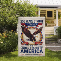 America 250 Garden Flag 250 Years Strong Patriotic Eagle Liberty Freedom 1776-2026